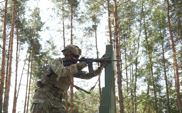 B-Roll: USAREUR-AF Best Squad Competition 2026 - Day One: M4 Qualification and M240B Gunnery