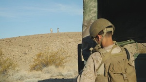 U.S. Marines with Combat Logistics Battalion 2 conduct Land Combat Element Forward Security training