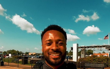 Former NFL Receiver Dontez Ford Jumps with Golden Knights