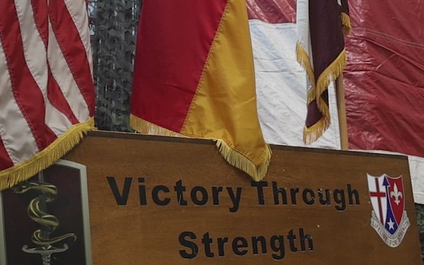 67th Forward Resuscitative Surgical Detachment Combat Patching Ceremony
