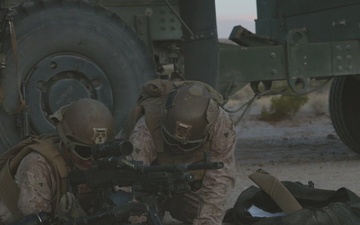 Marines with 1st battalion, 11th Marine Regiment launch rockets during RABIT