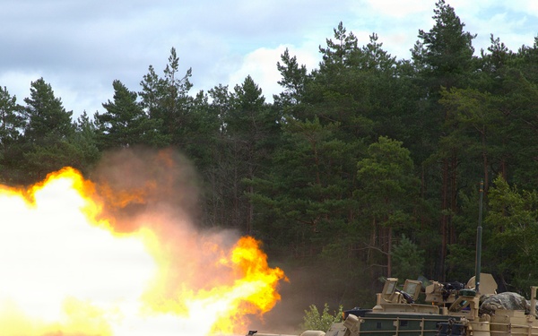 2-37 AR, 1ID Hones Lethality During M1A2 Abrams Gunnery