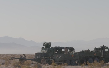 Marines with 1st Battalion 11th Marine Regiment conduct battery movement to contact during SLTE 4-26