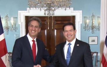 Secretary of State Marco Rubio meets with UK Foreign Secretary Ed Miliband