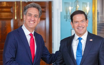 Secretary of State Marco Rubio meets with UK Foreign Secretary Ed Miliband