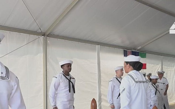 AFN Naples News Video- USS Mount Whitney CoC