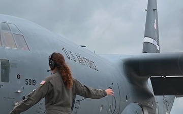 Col. Hurt, the commander of the 143d Airlift Wing, addresses the force regarding Mission Ready Airmen