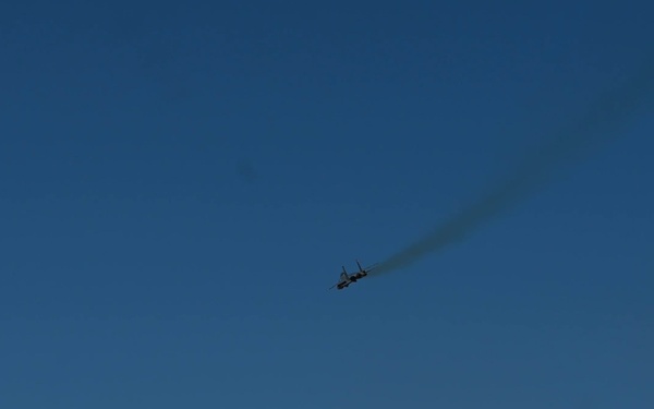 F-15E Strike Eagles take off in support of U.S. Central Command AOR