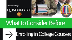 What to Consider Before Enrolling in College Courses
