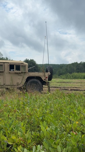A Battery 201st Field Artillery Regiment conducts fire missions during Northern Strike 26-2