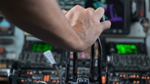 KC-135 refuels F-16s in support of regional security
