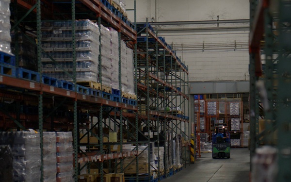 374th LRS Airmen rapidly palletize water for Kumamoto earthquake relief