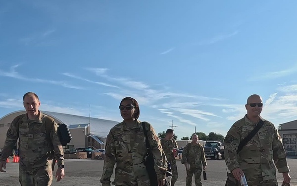 166th Operations Group Airmen walk to C-130 during Exercise Castaway 26-6