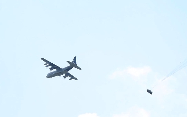KC-130J drops Humvee at Northern Strike 26-2