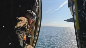 142d Airlift Squadron loadmaster conducts airdrop operations during Exercise Castaway 26-6