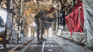 142d Aeromedical Evacuation Squadron configures C-130 for Exercise Castaway 26-6