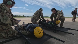 166th Airlift Wing conducts patient transfer during Exercise Castaway 26-6