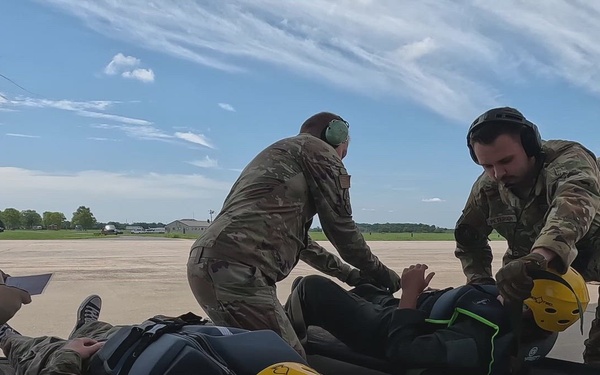 166th Airlift Wing conducts patient transfer during Exercise Castaway 26-6