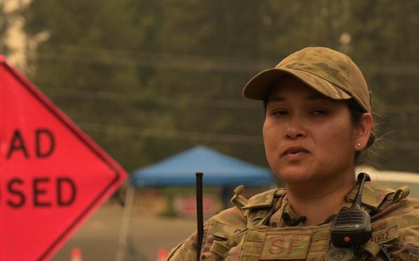 194th Security Forces Airmen support Spokane wildfire response