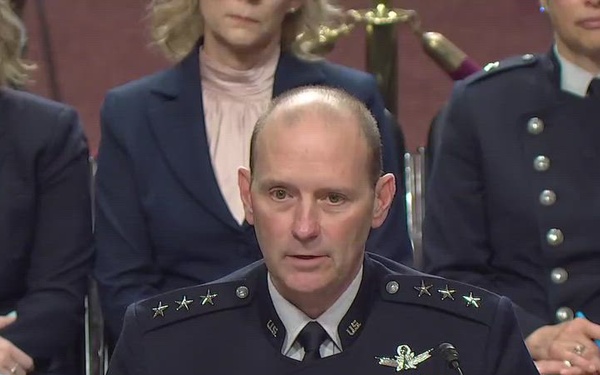 Schiess delivers opening remarks during confirmation hearing