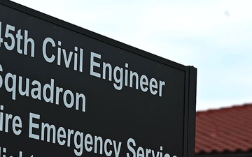 45th Civil Engineering Squadron fire engine push-in ceremony