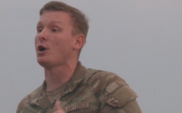 Team Offutt performs FOD walk after Airshow