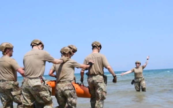Air Force medics perform littoral patient evacuation during Northern Strike 26-2