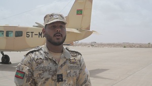 Interview: 2nd Lt. Limam Chaffy Mohamed Lemin, Mauritanian Air Force Sensor Operator, Speaks About Mauritania Airfield Safety African Partnership Flight