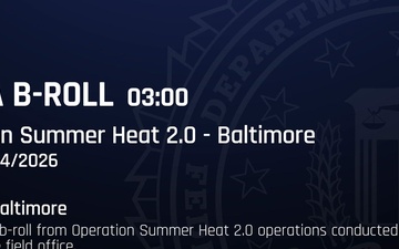 FBI Baltimore: B-Roll Featuring "Summer Heat 2.0" Surge
