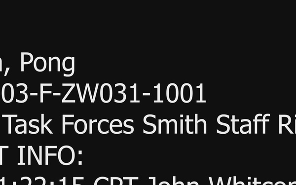 UNC Staff Ride Revisits Task Force Smith