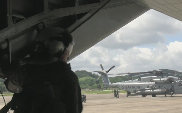 HMH-361 Marines fly over Suwon during KMEP 26