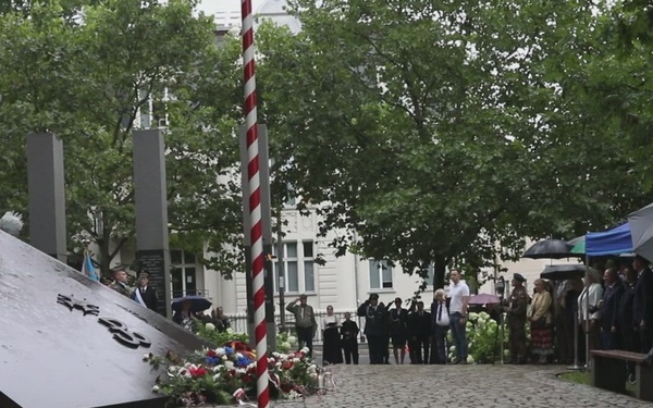 82nd anniversary ceremony of the Warsaw Uprising at Poznań B-roll