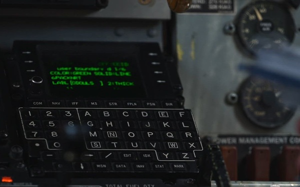 KC-135 refuels F16s for CENTCOM security