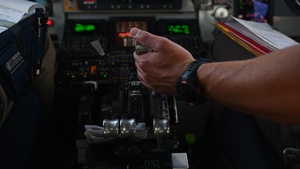 KC-135 refuels F-16s for regional security