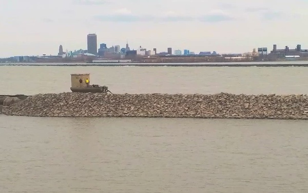 B Roll: Dredging Buffalo Harbor