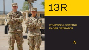 MOS 13R Weapons Locating Radar Operator-Full Testimonial