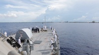 USS Cooperstown LCS 23 entering Freeport, Bahamas for Scheduled Port Visit