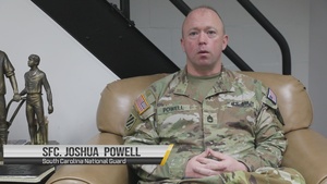 Sfc. Joshua Powell Discusses Calvin P. Titus Award