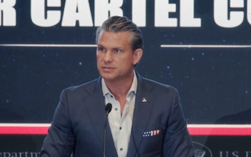 SW Hegseth addresses Americas Counter Cartel Coalition