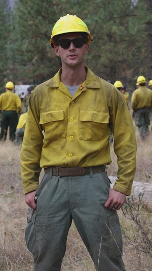 A-Roll Interview with Soldier supporting Wildland Forest Firefighting in WA