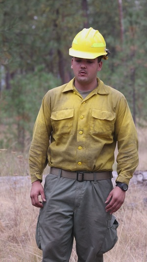 A-Roll Interview with Soldier supporting Wildland Forest Firefighting in WA