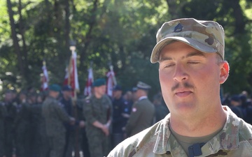 U.S. Soldiers with the NATO FLF Battle Group participate in the Polish Armed Forces Day Parade in Warsaw A-roll