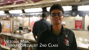 Serving the crew aboard USS George Washington