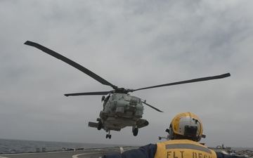 USS Ross Flight Operations