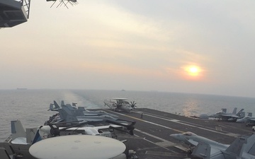 George Washington Transits Singapore Strait and Strait of Malacca