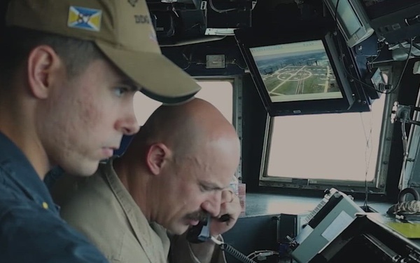 USS Mason Conducts Bridge Operations