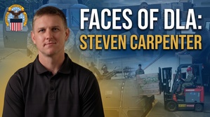 Faces of DLA: Steven Carpenter, DLA Weapons Support (emblem, open caption)