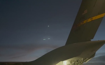 Colombia Earthquake relief supplies loaded onto a C-17