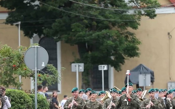 U.S. Soldiers with the NATO FLF Battle Group participate in the Polish Armed Forces Day Parade in Orzysz B-roll