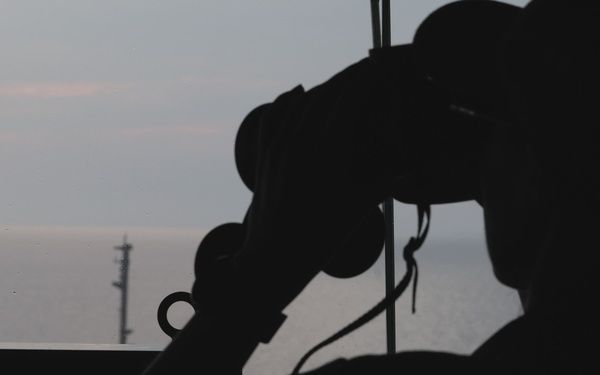 PCU John F. Kennedy Conducts High-Speed Turns During Acceptance Trials